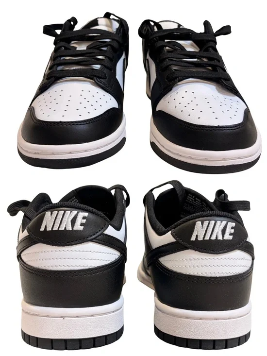 NIKE new 2021 Panda Dunk Low Retro Black White Sneakers - M US7 / W US8.5 - Picture 8 of 16
